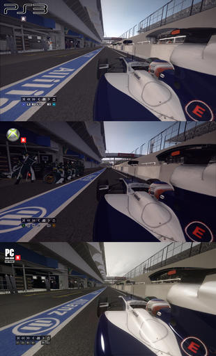 F1 2010 - Сравнение графики PC, XBOX360, PS3